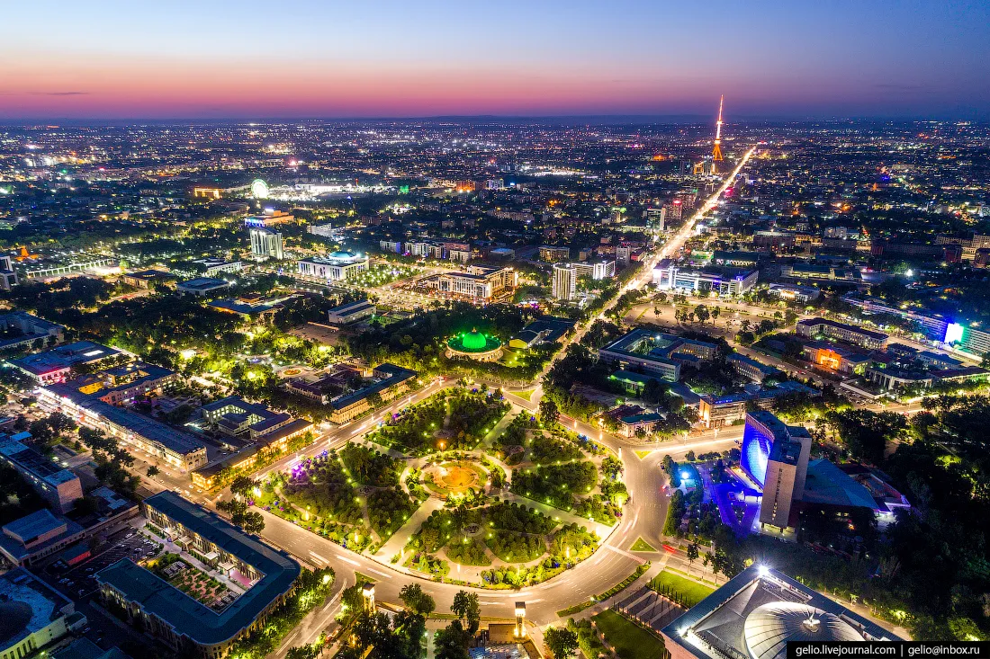 Панорама Ташкента с высоты
